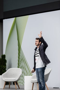 Giovanni Mori bei seinem Vortrag in der Messe Bozen. (Foto: LPA/Luca Guadagnini)