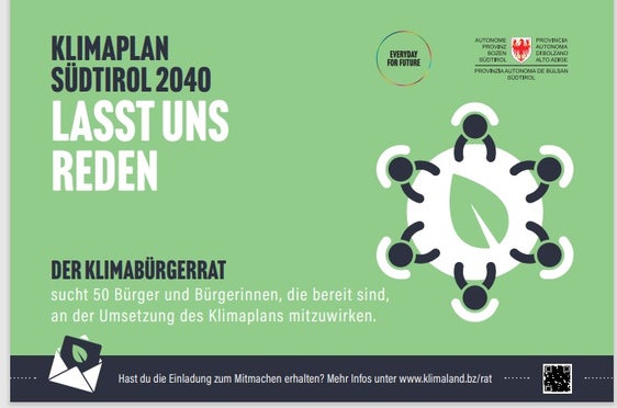 Das Landesstatistikinstitut wird 50 Bürgerinnen und Bürger, zudem eine Gruppe 16- bis 18-Jähriger auswählen, die den Klimabürgerrat bilden. (Foto: LPA)