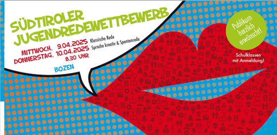 Der von der Pädagogischen Abteilung der Deutschen Bildungsdirektion, vom Landesamt für Jugendarbeit und vom Südtiroler Jugendring organisierte Südtiroler Jugendredewettbewerb 2025 wird am 9. und 10. April in Bozen ausgetragen.  (Foto: LPA/Deutsche Bildungsdirektion)