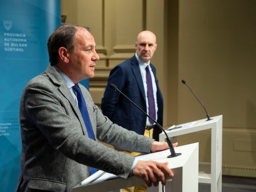 L'assessore provinciale all'ambiente Giuliano Vettorato: Il dato sui rifiuti RAEE è positivo e dimostra come in questi anni la visione altoatesina sulla raccolta differenziata sia stata lungimirante (Foto: ASP/Fabio Brucculeri)