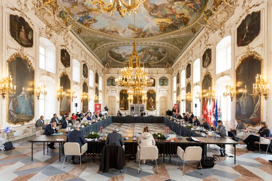 Durante la l'assemblea generale dell'Euregio Tirolo-Alto Adige-Trentino nella Hofburg di Innsbruck, è stato redatto un bilancio sulla Presidenza tirolese (Foto: Land Tirol /DieFotografen)