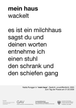 Am Internationalen Tag der Poesie am 21. März wird auch in Südtirol die Lyrik sichtbar: Rund zwei Wochen lang sind Gedichte von 19 Südtiroler Autorinnen und Autoren an den Bozner Litfaßsäulen sowie auf Werbeflächen in verschiedenen Ortschaften Südtirols zu lesen. Neu in diesem Jahr ist die Beteiligung der Landesbibliothek Teßmann.