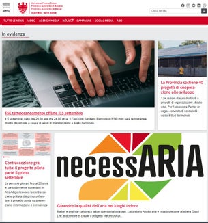 Il portale news dell'Ufficio stampa provinciale: qui è possibile consultare tutti i comunicati stampa. È inoltre possibile abbonarsi per ricevere le news direttamente nella propria casella mail. (Foto: USP)