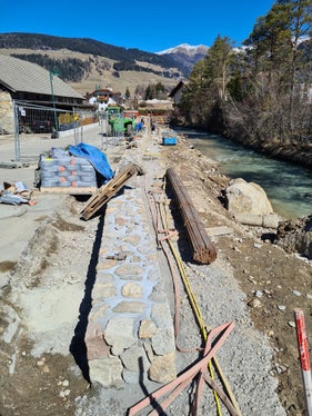 Avviati i lavori per la messa in sicurezza del fiume Rienza a Dobbiaco. (Foto: ASP/Ufficio Sistemazione bacini montani est)