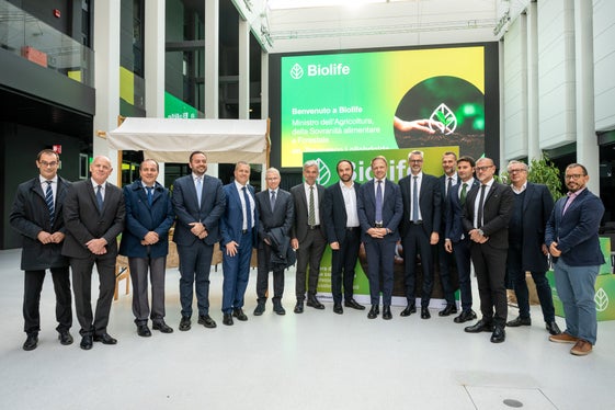 Die Herbstmesse & Biolife bot den Rahmen für den ersten Besuch von Francesco Lollobrigida als Minister für Landwirtschafts-, Ernährungs- und Forstpolitik in Südtirol. (Foto: Messe Bozen/Marco Parisi)  
