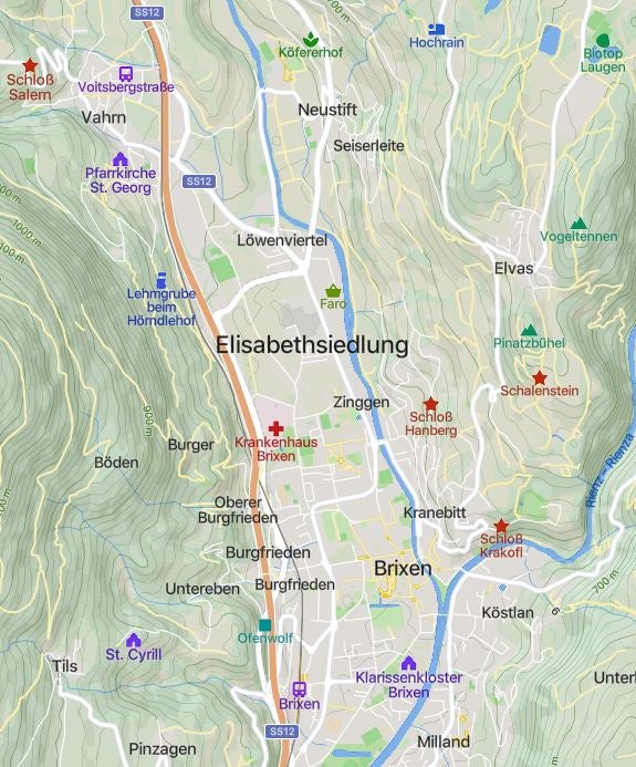 La Giunta provinciale ha approvato oggi (17 ottobre) la domanda di variazione della circoscrizione comunale dei Comuni di Bressanone e Varna nella zona Elisabetta (Foto. ASP)