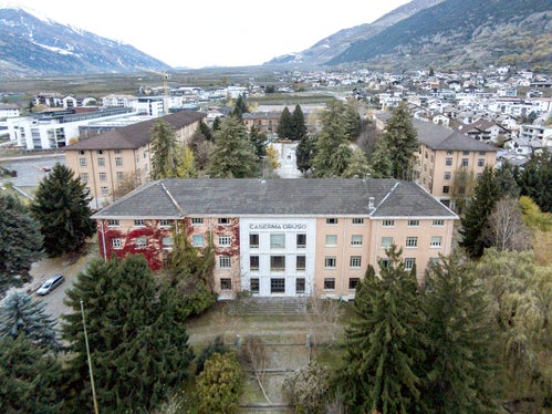 Das Gelände der Kaserne Druso in Schlanders (Foto: Tiberio Sorvillo)