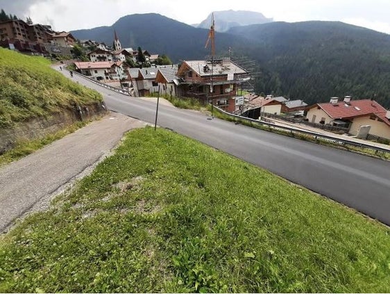 La zona di uscita alla strada provinciale SP 138 caratterizzata da un angolo molto acuto. (Foto. USP/Ufficio tecnico strade centro/sud)