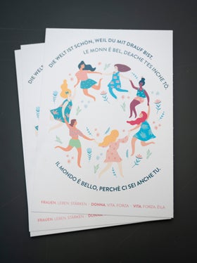 Empowerment im Postkartenformat zum Tag der Frau am 8. März. (Foto: LPA/Fabio Brucculeri)