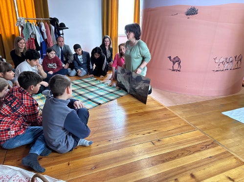 Die Wanderausstellung KlimaReise wurde rundum neu gestaltet, sowohl in Bezug auf den Inhalt und die verwendeten Materialien als auch in der Gestaltung der einzelnen Stationen. (Foto: LPA/Landesagentur für Umwelt und Klimaschutz)
