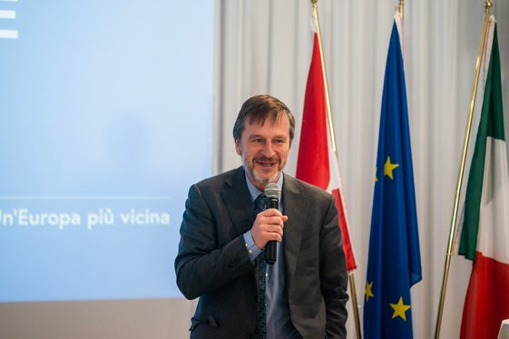 Il rappresentante della Commissione europea, Slawomir Tokarski (Foto: ASP/Claudia Corrent) 