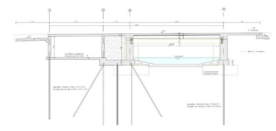 Der Längsschnitt der neu zu errichtenden Brücke über den Gsieserbach bei Innerpichl. (Foto: LPA/Ressort für Mobilität und Infrastrukturen)