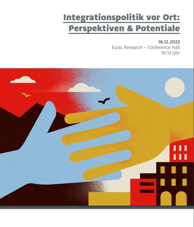 Ankündigung zur Debatte über Perspektiven und Potentiale der Integrationspolitik auf Gemeinde- und Bezirksebene am 18. Dezember 2023 (Quelle: Eurac)