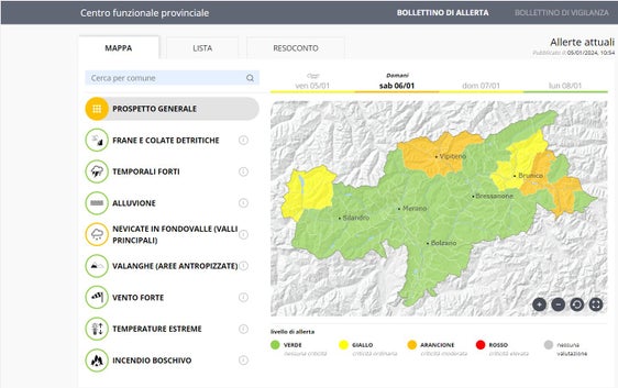 Da oggi (5 gennaio) sono previste nevicate a fondovalle e ai valichi di confine di Resia, Brennero e dell'alta Val Pusteria. La Protezione civile invita gli automobilisti ad una maggiore prudenza (Foto: ASP/Centro funzionale provinciale)