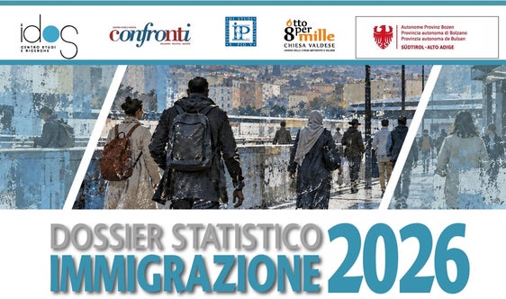 Das Studien- und Forschungszentrum IDOS präsentiert am 27. Oktober in Bozen das Jahrbuch zur Einwanderung 2026 mit aktuellen Daten und Analysen zu Migration und Integration in Italien und Südtirol. (Grafik: IDOS)