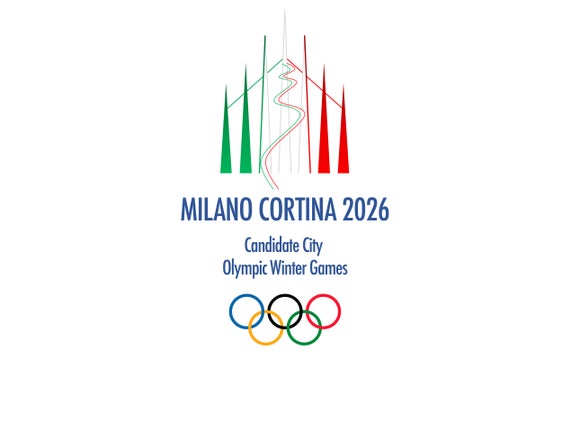 Das Logo der olympischen Winterspiele 2026 (Foto: Coni)