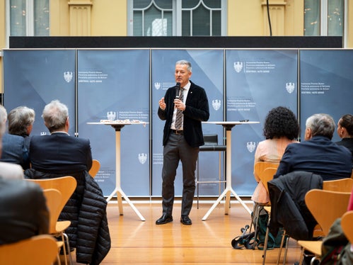 Sportlandesrat Peter Brunner betonte die Bedeutung des Sports für das Land: Südtirol ist im Sport national und international sehr stark unterwegs, darauf können wir stolz sein. (Foto: LPA/Fabio Brucculeri)