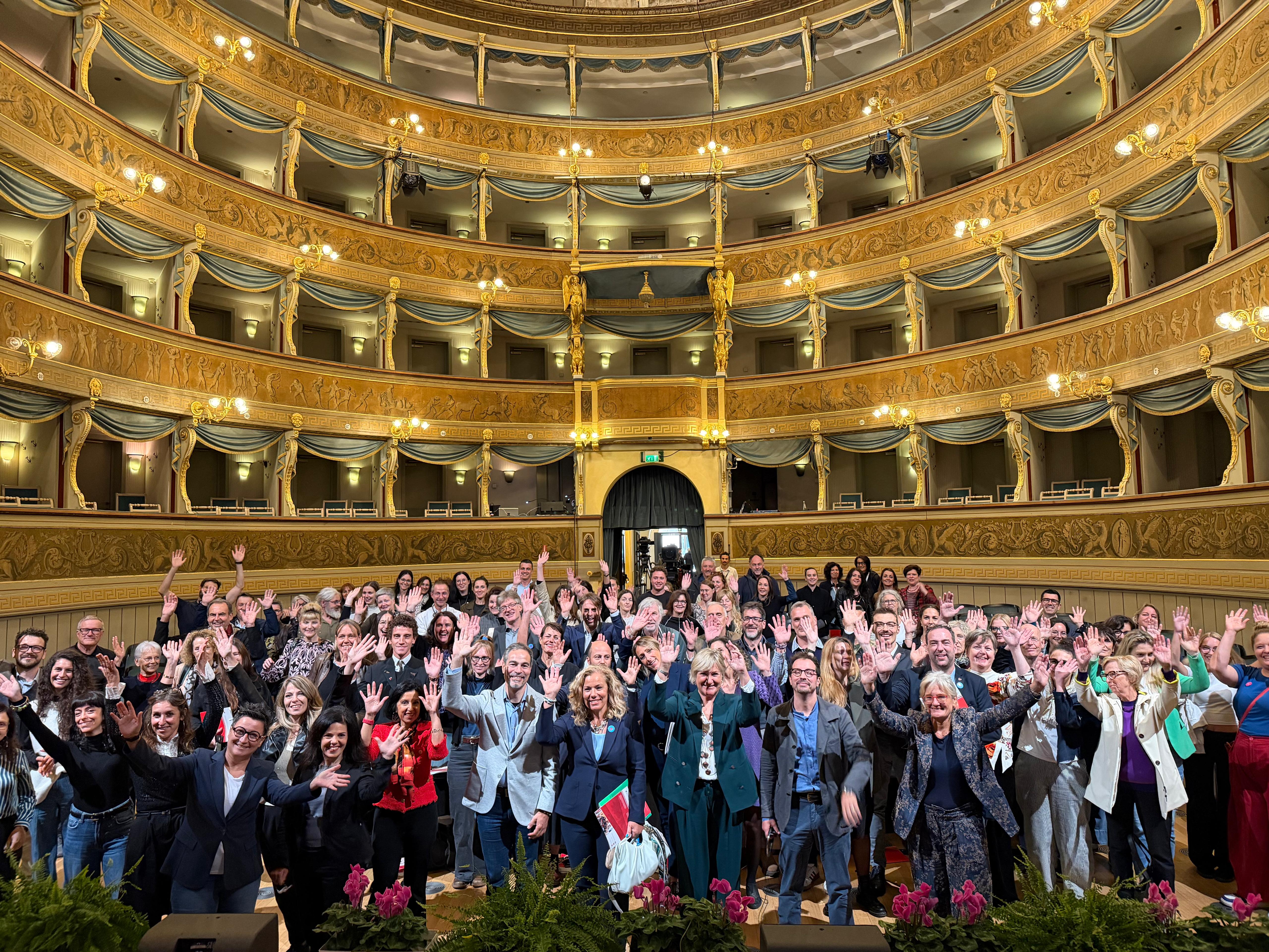 Grande partecipazione al Teatro Sociale di Trento per la Giornata dei Musei dell’Euregio 2026 (Foto: Euregio/Armin Gluderer)