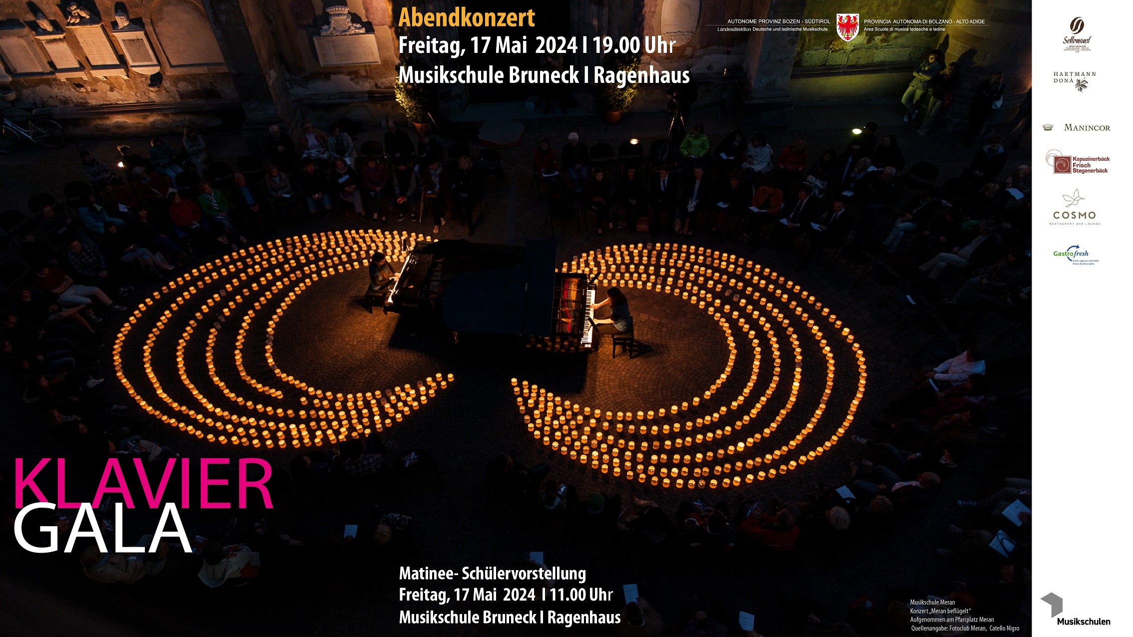 Am 17. Mai geht im Ragenhaus in Bruneck die Klaviergala über die Bühne, ein herausragendes Projekt der gesamten Fachgruppe Klavier in der Landesmusikschuldirektion. (Foto: LPA/Landesmusikschuldirektion)