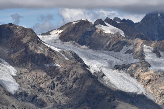 Il Fronte della Vedretta Lunga in una foto scattata lo scorso 2 agosto (Foto: ASP/Agenzia per la Protezione civile/Luca Messina)