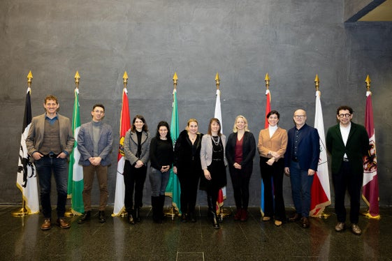 I rappresentanti degli uffici stampa delle varie amministrazioni di Arge Alp riuniti nel Gruppo pubbliche relazioni, a Rovereto (Foto: Archivio Ufficio stampa Provincia autonoma di Trento) 