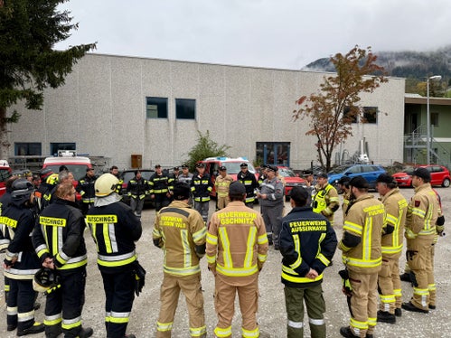 Übungsvorbesprechung der Freiwilligen Feuerwehren (Foto: LPA/Landesverband der Freiwilligen Feuerwehren/Diddi Osele)