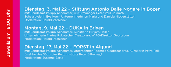 Das Programm der Veranstaltungsreihe #KulturPerspektiven