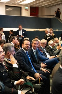 Die Landesräte Marco Galateo und Luis Walcher waren bei mehreren Veranstaltungen innerhalb der Vinitaly anwesend. (Foto: LPA/Abteilung Landwirtschaft) 