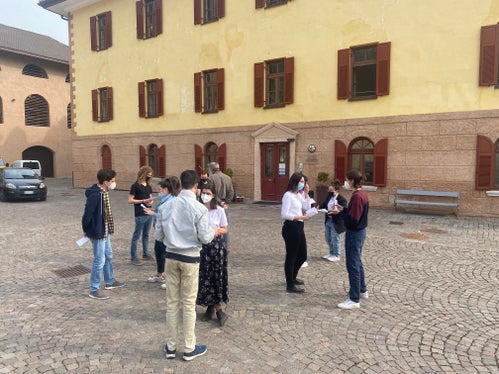 Speeddating zum Kennenlernen bei den Talente Tagen 2022 in Tramin (Foto: Bildungsdirektion/Alessandro Montoro)