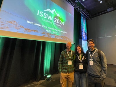 Das Cairos-Kernteam mit (von links) Michael Winkler (Tirol), Alice Gasperi (Trentino) und Jakob Schwarz (Südtirol) (Foto: LPA/Lawinenwarndienst Südtirol)