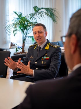 Gabriele Procucci è stato il comandante provinciale della Guardia di Finanza per ben sei anni (Foto: ASP/Fabio Brucculeri)