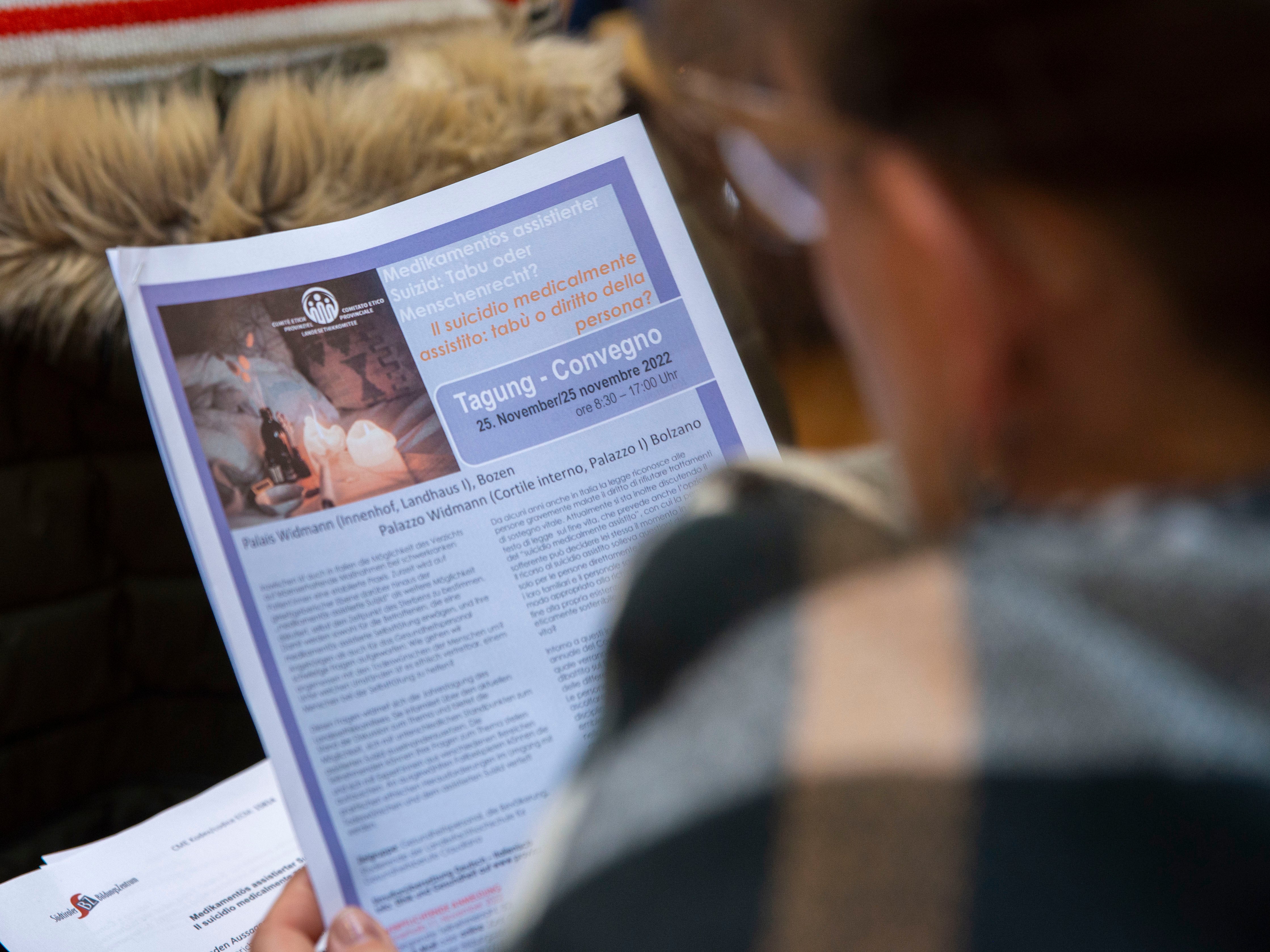 Der angemessene Umgang mit dem Todeswunsch stand im Fokus einer Tagung des Landesethikkomitees. (Foto: LPA/Fabio Brucculeri)