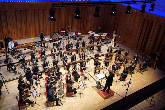 Das Holzblasorchester HoBla-O bei einem seiner Konzerte (Foto: LPA/Musikschuldirektion Überetsch-Mittleres Etschtal)