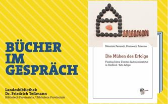 La locandina della presentazione/dibattito in programma giovedì 19 maggio alla biblioteca provinciale Teßmann 