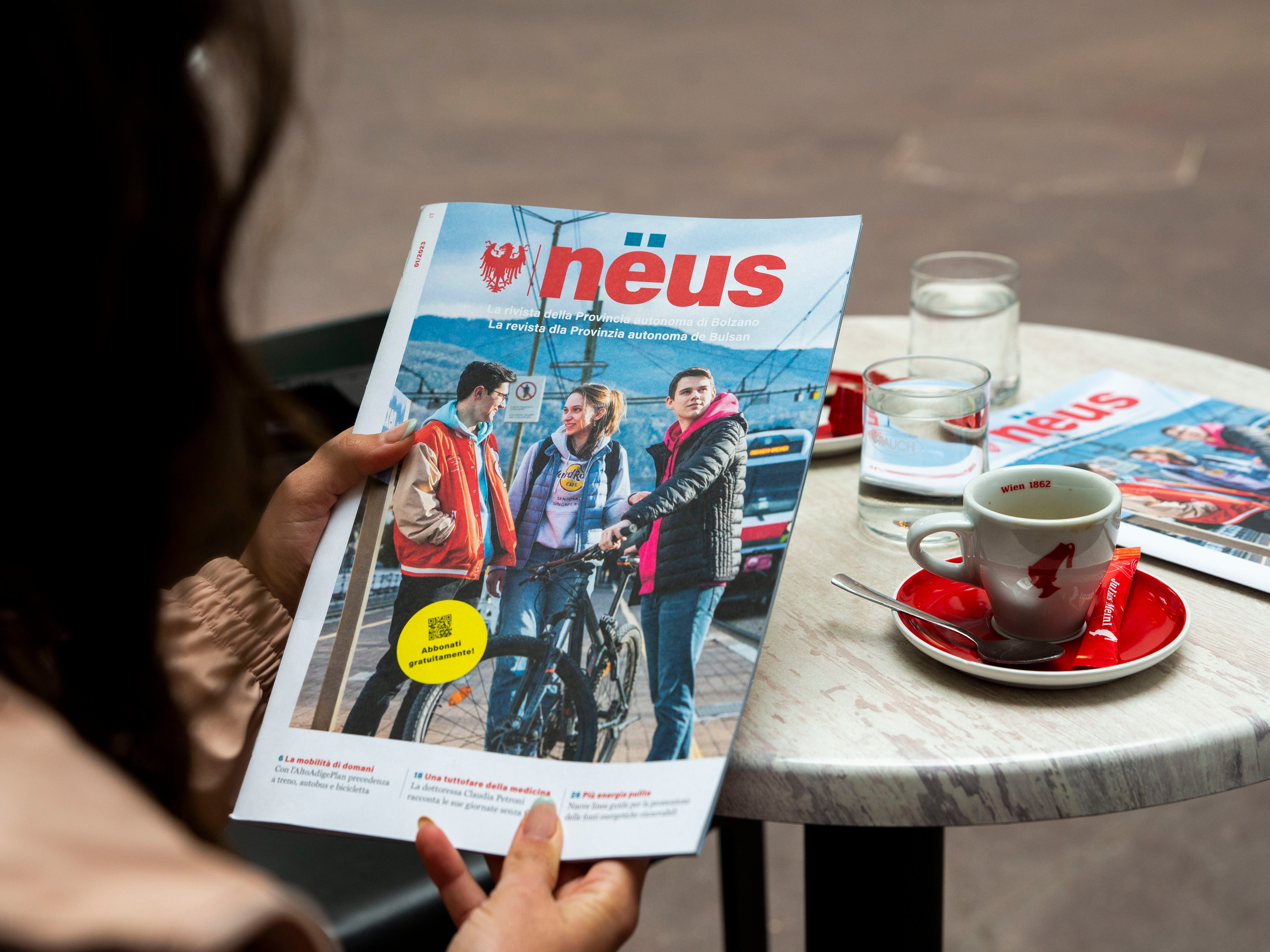 Nëus, il nome della nuova rivista della Provincia, sta per noi. Il primo numero viene pubblicato in questi giorni. (Foto: ASP/Fabio Brucculeri)