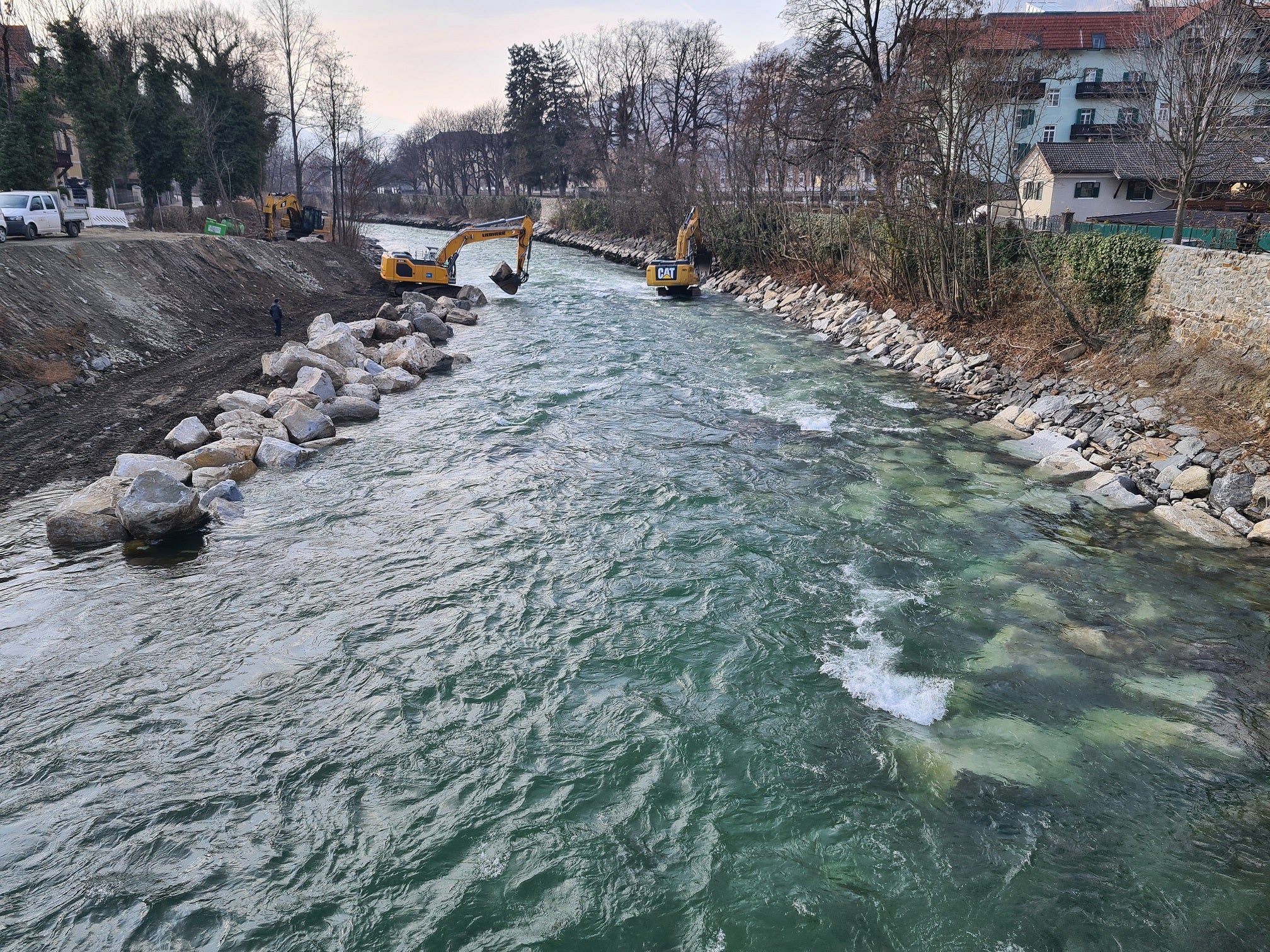 Wildbachverbauung verstärkt Hochwasserschutz an der Rienz in Brixen, Alle  News, News