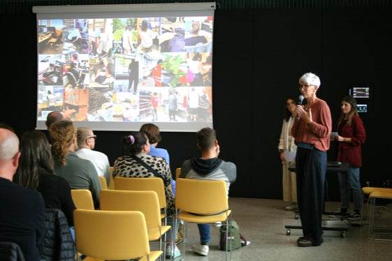 Le collaboratrici della sede distaccata dell’Ufficio Integrazione lavorativa di Brunico hanno organizzato il corso di formazione presso il NOI Techpark. (Foto: BIA)