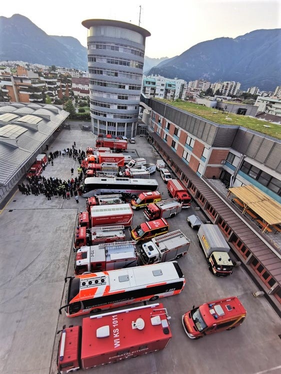 Die&nbsp;Berufsfeuerwehr, die ihren Dienstsitz in der Bozner Drususallee (Bild) hat, sucht drei Feuerwehrleute. (Foto: LPA/Johanna Wörndle)