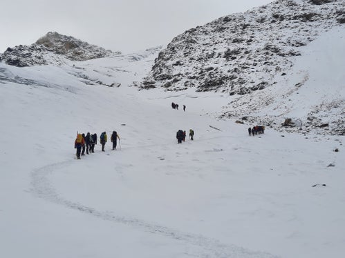 Escursione sul ghiacciaio: salita al ghiacciaio di Solda (Foto: USP/Susanne Hellrigl/Direzione Istruzione e Formazione tedesca)