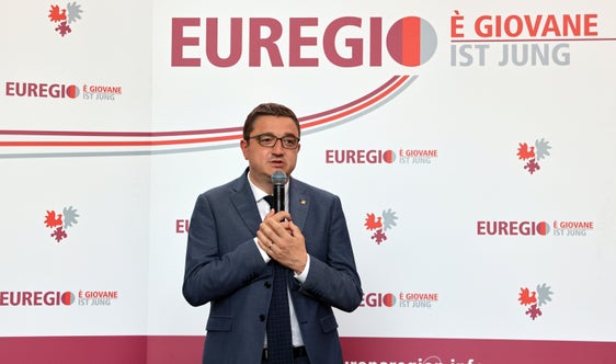 Il presidente dell'Euregio e della Provincia autonoma di Trento, Maurizio Fugatti (Foto: Ufficio stampa Provincia di Trento/Matteo Rensi)
