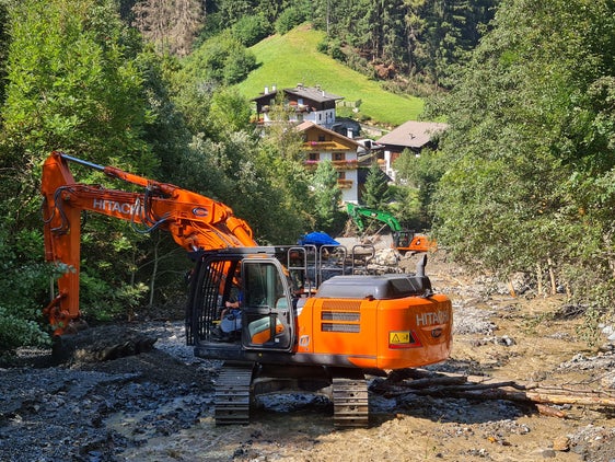 Un'immagine dei lavori realizzati lungo il rio Ploner (Foto: ASP/Ufficio sistemazione bacini montani Nord)