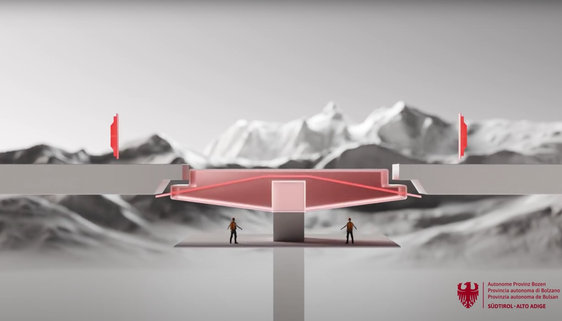 Ein 3D-Video zeigt, welche Schritte notwendig sind, um die angefertigten Stahlträger in die Riggertalbrücke zu integrieren, um sie stabil und sicher zu machen. (Foto: LPA/Ressort für Infrastrukturen und Mobilität)