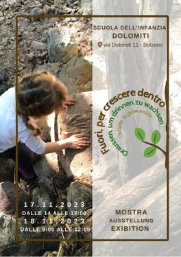 Il 17 e 18 novembre, alla scuola dell’infanzia Dolomiti di Bolzano, in mostra i materiali naturali incontrati ed esplorati dai bambini nelle loro esperienze all'aperto (Foto:ASP/Scuola dell'infanzia Dolomiti)