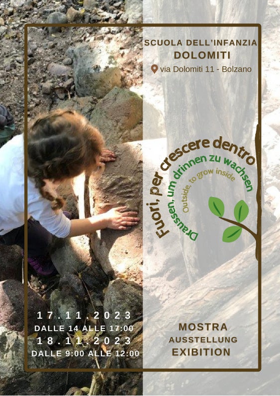 Il 17 e 18 novembre, alla scuola dell’infanzia Dolomiti di Bolzano, in mostra i materiali naturali incontrati ed esplorati dai bambini nelle loro esperienze all'aperto (Foto:ASP/Scuola dell'infanzia Dolomiti)