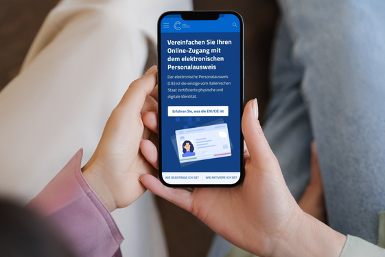 Mit der elektronischen Identität (CIE), die Inhaberinnen und Inhaber der elektronischen Identitätskarte erstellen können, können digitale Ämtergänge gemacht werden. Seit kurzem gibt es die entsprechende Homepage auch auf Deutsch. (Foto: LPA/Canva KI generiert)