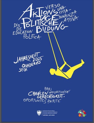 Il Quaderno annuale di cittadinanza attiva 2025: Pari opportunità può essere scaricato dal portale web della Provincia o ordinato gratuitamente. (Foto: Ufficio Educazione permanente e lingue)