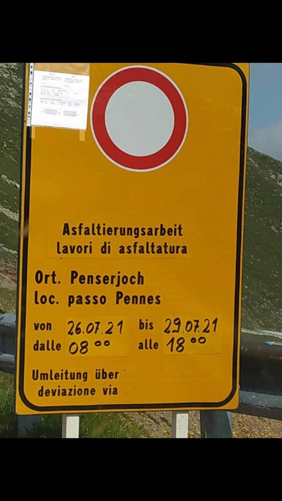 Wegen Asphaltierungen ist die Staatsstraße aufs Penser Joch vom 26. bis 29. Juli nicht befahrbar. (Foto: LPA)