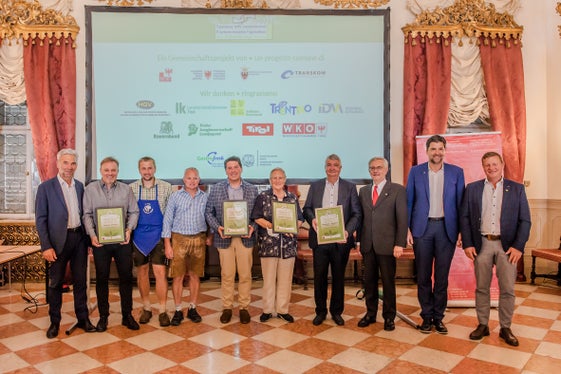 Gruppenbild der heutigen Preisträger (Foto: LPA/Claudia Corrent)
