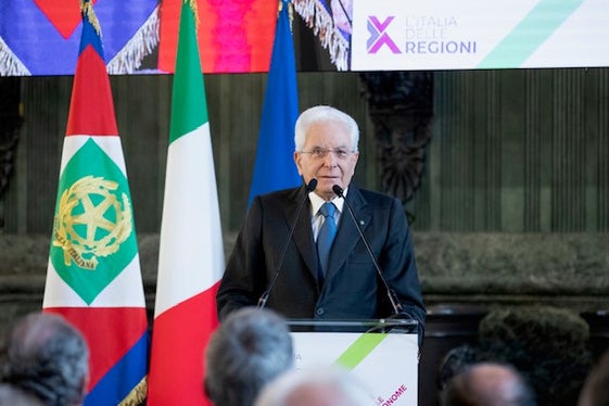 L'intervento a Palazzo Reale del presidente della Repubblica, Sergio Mattarella. (Foto: quirinale.it)