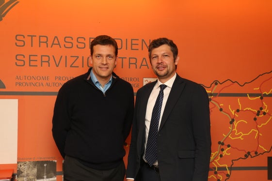 Vize-Ressortdirektor Philipp Sicher und Mobilitätslandesrat Daniel Alfreider. (Foto: LPA)